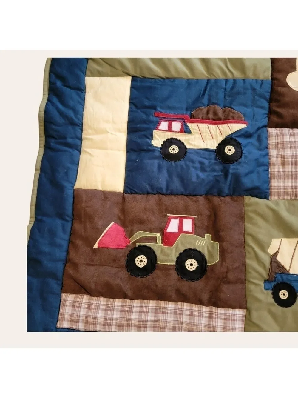 Sweet Jojo Designs Construction tools Baby Crib Nursery Quilt Blanket 35